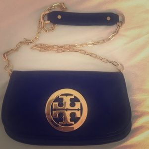 Tory Burch clutch with gold chain